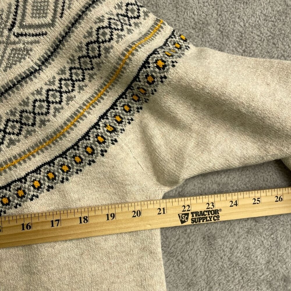Original Weatherproof Vintage Cream Sweater Women's M Fair Isle Pattern M0650 - Picture 5 of 6